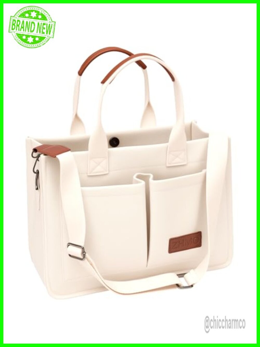 Canvas Tote Bag Women Laptop Crossbody Work Travel Nurse Teacher